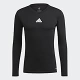 adidas Herren Team Base Tee Langarm T Shirt, Schwarz, S EU