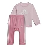 adidas Unisex Baby Youth/Baby Jogger I Bos Logo Jog, Top:Clear Pink/White Bottom:Bliss Pink F22/White, IC6591, 104