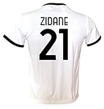 Generico Fußballtrikot Zidane 21 Weiß Saison 2023/2024 Lizenzierte Replika Größen für Kinder und Erwachsene (10 Jahre)