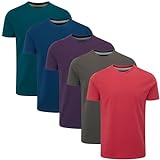 Charles Wilson 5er Packung Einfarbige T-Shirts mit Rundhalsausschnitt (XL, Core Essentials Type 23)