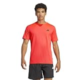 adidas Herren Train Essentials T-Shirt, Pure Ruby/Black, XS