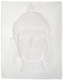 Rayher Hobby 36013000 Gießform, ca. 23 x 18 cm, Buddha 20 cm, lebensmittelecht, frost- und hitzebeständig, gießen Kreativ-Beton, Raysin-Gießpulver, Wachs, Gieß-Schablone, G