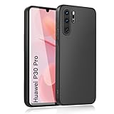 wsiiroon Handyhülle für Huawei p30 pro Hülle, Upgraded Kameraschutz, Stoßfest Kratzfest, Anti-Fingerabdruck, Anti-Rutsch Fallschutz Schutzhülle, Unterstützt kabelloses Laden für p30 pro Case (Schwarz)
