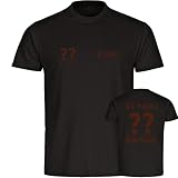multifanshop Herren T-Shirt - St. Pauli - Trikot mit Namen und Nummer - Druck braun - Männer Größe 3XL schw