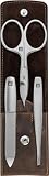 ZWILLING Maniküreset (3 Teilig, Nagelpflege und Pediküre, Echt Leder Taschen Etui, Präzise, mit Kombi-Nagelschere), Premium, B