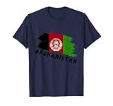 Afghanistan-Flagge, Grunge-Stil, Emblem T-S