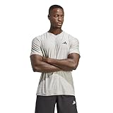 adidas Herren Train Essentials Stretch Training Tee, MGH Solid Grey/White/Black, M