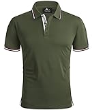 SwissWell Herren Poloshirt Kurzarm Atmungsaktiv Tennis Golf Polo Sommer Freizeit Sport Schnelltrocknend T-Shirts Männer Regular F