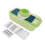 Ronyme 3-in-1-Zerkleinerer, Zwiebelschneider für Karotten und Knoblauch, leichtes professionelles Küchenwerkzeug, Obst- und Käseschneider, Würfelschneider, GrÜ