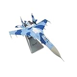 DDRPAD Ferngesteuertes Flugzeug Diecast Metal Alloy Maßstab 1:100 SU27 Russland Sowjetunion Luftwaffe Kampfflugzeug Flugzeug Modell Spielzeug