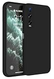 HAFFAN TPU Silikon Hülle kompatibel mit Oppo Find X2 Pro (6.7'), Handyhülle Schutzhülle - Schw