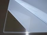 B&T Metall Acrylglas PMMA XT Platte transparent, UV-beständig, beidseitig foliert | 2,0 mm stark | Wunschmaß Zuschnitt bis Größe 40 x 50 cm (400 x 500 mm)