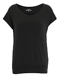 Venice Beach Sport-T-Shirt für Damen mit lockerer Schnittform und Bund am Saum RIA S, Black