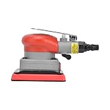 Respicefinem Pneumatischer Schleifer, legierter Stahl, Luftquadrate Schleifmaschine, Schleifpapiermaschinen, 10.000 U/min, Geschwindigkeit, Luft-Exzenterschleifer, Werkzeug für Holzschleifen,