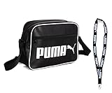 PUMA Tasche - Umhängetasche - Campus Reporter Retro Bag - Limited Schlüsselanhänger (Black)
