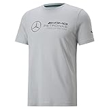 PUMA Herren Mercedes-AMG Petronas Motorsport Essentials Logo T-Shirt LMercedes Team Silver Gray ┃Sport-T-Shirt für H