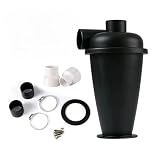 FTGADRYF Zyklon-Staubsammler. Kompatibel mit BAU- und Haushaltsstaubsaugern, Pulverfilter, Zyklonabscheider(Black-c-50-32)