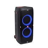 JBL PartyBox 310 in Schwarz – Trag- und rollbarer Bluetooth Party-Lautsprecher mit Lichteffekten – Spritzwassergeschützte, mobile Musikbox mit Akk