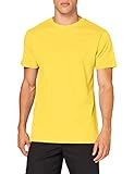 Build Your Brand Herren T-shirt Round Neck T Shirt, Gelb (Taxi Yellow), L EU