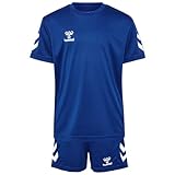 hummel Trikot Set Kids Weiß blau, 14 (164)
