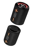 CYBORIS 2 in 1 Tragbarer Splittable Bluetooth Lautsprecher, Wasserdichter Split Wireless Lautsprecher Bluetooth V5.3 mit 20W lautem Stereo-Sound, 24H Spielzeit, True Wireless Pairing für Zuhause,