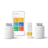 tado° smartes Heizkörperthermostat – Wifi Starter Kit V3+, inkl. 2 x Thermostat für Heizung – digitale Heizungssteuerung per App – einfache Installation – kompatibel mit Alexa, Siri & Goog