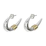 1 Paar Minimalistische Metall C Form Ohrringe Vintage Gebogene Mond Pin Ohrringe Für Frauen Mädchen Machete Wind Thread Ohr Schmuck