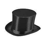 W WIDMANN MILANO Party Fashion 75717 - Zylinder aus Satin, Kopfbedeckung, Kostümaccessoire,