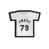 Umbra T-Frame Trikotrahmen – Bilderrahmen für T-Shirts und Trikots für Kinder- und kleine Erwachsenengrößen, Klein, Schw