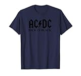 Offizielles AC/DC Logo Rock Musik Band Back In Black T-S