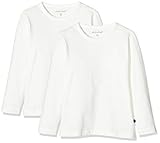 MINYMO Mädchen 2er Pack Blusen Mit Langen Ärmeln Für, Weiß (Weiss 100), 98 EU