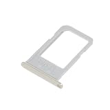 jbTec® SIM-Tray/Karten-Halter passend für Samsung Galaxy S6 Edge+ Plus - Schlitten Slot Handy-Karte Rahmen Karten-Fach Holder, Farbe:Silb