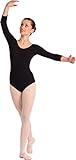 Damen Ballettanzug Ballettanzug 3/4 Arm viele Farben 2002 schwarz 40
