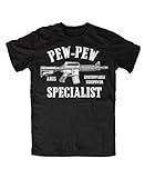Pew-Pew Specialist AR T-Shirt, Farbe: Schwarz, Größe: XXXL
