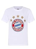 FC Bayern München Logo T-Shirt (Weiss, L)