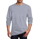 Einfarbige Herren-T-Shirts, langärmelig, Rundhalsausschnitt, lässiges Oberteil, einfarbig, Basic-Pullover, T-Shirts, klassische Passform, Alltagsunterhemd, minimalistische Schichtkleidung, Arb
