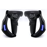 BeswinVR G2- Controller Grips and Knuckle Strap for Oculus Quest, Rift S (Black, 1 Pair)