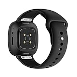 KUWAI Sport Armband Kompatibel mit Fitbit Versa 4/Versa 3 Armbänder Weiches Silikon mit Verstellbar Armband für Herren Damen Ersatzarmband für Fitbit Sense/Sense 2 Uhrenarmband (6,Eine Grösse)