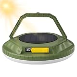 Tragbare Camping Lampe | Solarlampe Für Outdoor | Wetterfeste Laterne Mit Hoher Helligkeit Für Terrasse Balkon Garten Camping Zuhause Indoor O