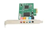 Denash PCIE Sound Card mit EAX Technology Support DirectSound 3D 5 1 Channel Sound Card für PC -Computerspielbeg