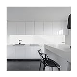 KeraBad Küchenrückwand aus Aluverbund, Spritzschutz Küche, 3mm dick, Weiß, 60x300