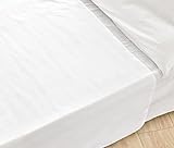 NatureMark Basic Bettlaken - weiches und pflegeleichtes Betttuch aus 100% Baumwolle ohne Gummizug Haustuch viele Größen und Farben Größe: 240x275 cm, weiß