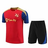 HOFTVOWZB G,24#,2025/26 Fußball-Trainingsanzug für Kinder/Erwachsene Fußball Trainingsset T-Shirts Shorts,Fußball Trikots für Kinder Heim/Auswärts Sportanzug für Fußball Sportsw