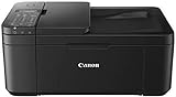 Canon PIXMA TR4550 Drucker Farbtintenstrahl Multifunktionsgerät DIN A4 (Farbdruck, Scanner, Kopierer, Fax, 4 in 1, 4.800 x 600 dpi, USB, WIFI, WLAN, Duplexdruck, Print App), schw
