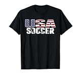 Amerika-Fußball-Fans Trikot – USA-Flagge, stolze Fußballliebhaber T-S