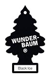 WUNDER-BAUM Auto-Lufterfrischer I Anhänger für langanhaltenden Duft im Auto oder zu Hause I Black Ice, 1 Stück
