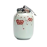 CRBUDY Keramik-Teedose, luftdichtes Vorratsglas, Haushalts-Vintage-Teedose, Vorratsdose, Teekanne, Keramik-Siegeltopf, Vorratsdose, Deckel (Farbe: 3) (Farbe: 2) (1)