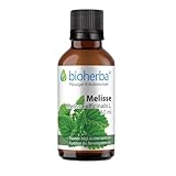 Zitronenmelisse Melissa Tropfen - Melissa officinalis L, 50 ml Tinktur – Unterstützt die Nervenfunktion, Beruhigt & Entspannt – Vegan Mit Vitamin B1 Hochwertiger Pflanzenextrakt, PZN 17187623 BIOHERB