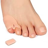 Sumiwish Pinky Toe Separatoren, 8 Packungen Gel-Zehenschutz für überlappende Zehen, gekräuselte Pinky Toes, kleine Zehenseparatoren für Reibung, Blister-ABNEHMBARE MITTLERE BAFFLE