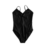 PSNKLMM Camisole Training Tanz tragen schwarz lila Frauen Erwachsene Nylon Ballett Trikots(Color01,3XL160)